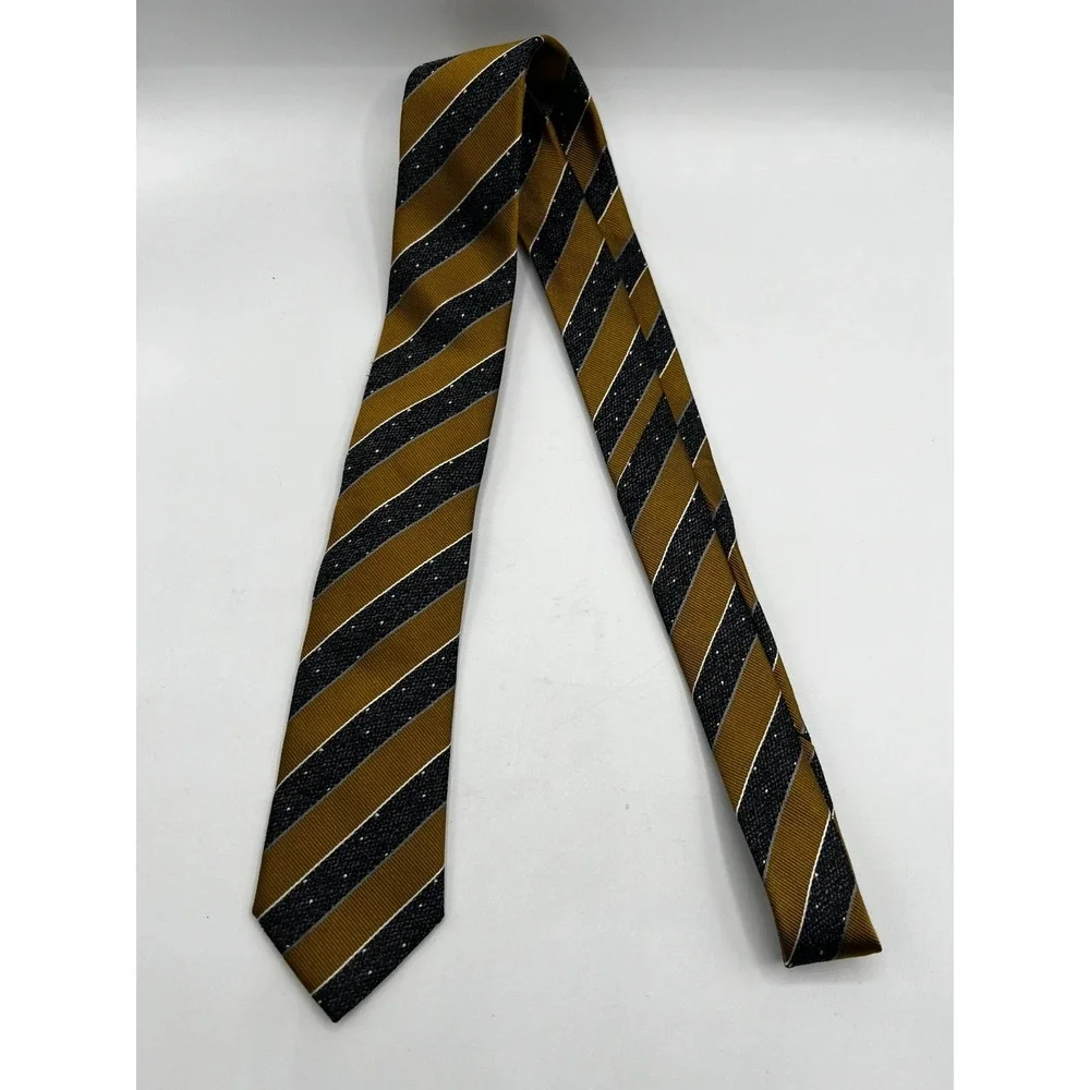 BOSS Hugo Boss Tie Mens Multicolor Silk Striped Italy Formal W:2.375